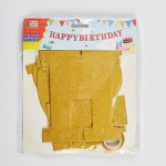 Banner "Happy Birthday" χρυσά γράμματα - Image 2