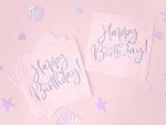 Χαρτοπετσέτες απαλό ροζ “Happy Birthday” (20 τεμ) - Image 2
