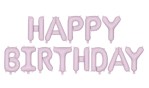 Σετ μπαλονιών “Happy Birthday” μωβ-λιλά (15 τεμ)